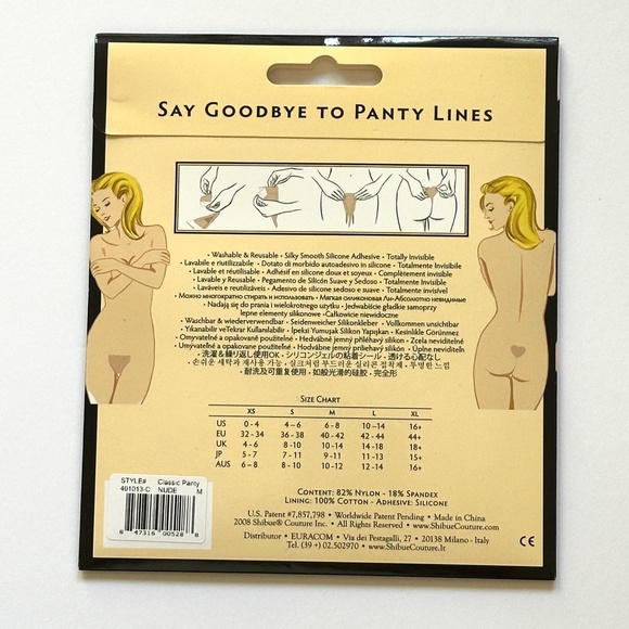 Shibue No-Line Strapless Panty NUDE  Designed in the USA SZ M - Picture 2 of 2